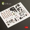 KELIK K48037 BRISTOL BEAUFORT MK.1 TYPE 1 INTERIOR 3D DECALS FOR ICM KIT 1/48